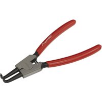 Loops 140mm Bent Nose External Circlip Pliers - Spring Loaded Jaws - Non-Slip Tips