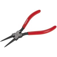 Loops 180mm Straight Nose Internal Circlip Pliers - Spring Loaded Jaws - Non-Slip Tips