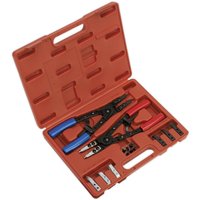 Loops 265mm Heavy Duty Circlip Pliers Set - Internal & External - 50mm Max Spread