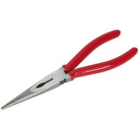 Loops 200mm Long Nose Pliers - Drop Forged Steel - 15mm Jaw Capacity - Serrated Jaws in Metallics