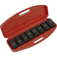 Loops 8 Piece PREMIUM Impact Socket Set - 1" Sq Drive - Deep Sockets - High Torque