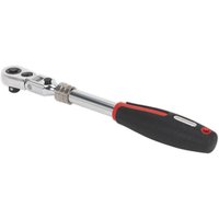 Loops Extendable Ratchet Wrench - 3/8" Sq Drive - Locking Flexi-Head - 72-Tooth Action