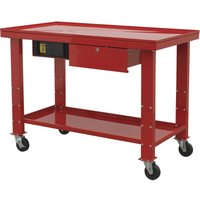Loops Mobile Engine Repair Workbench - Fluid Drainage System - Lockable Drawer