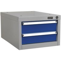 Loops Double Slim Drawer Unit - Suits ys02557 ys02560 & ys02562 Industrial Workbenches