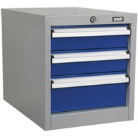 Loops Triple Slim Drawer Unit - Suits ys02557 ys02560 & ys02562 Industrial Workbenches
