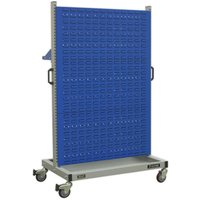 Loops Industrial Mobile Storage System with Shelf - 960 x 640 x 1605mm - Four Castors