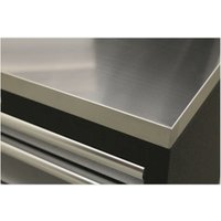 Loops 680mm Stainless Steel Worktop for ys02633 ys02634 ys02639 & ys02641 Cabinets in Metallics