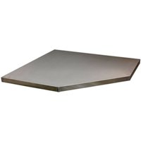 Loops 865mm Stainless Steel Worktop for ys02642 Modular Corner Cabinet in Metallics