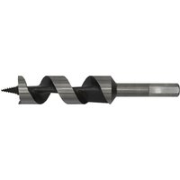 Loops 25 x 155mm Hardened Auger Wood Drill Bit - Hexagonal Shank - Woodwork Timber