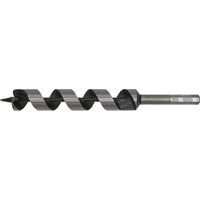 Loops 25 x 235mm Hardened Auger Wood Drill Bit - Hexagonal Shank - Woodwork Timber