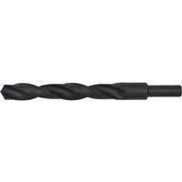 Loops 19 x 200mm HSS Roll Forged Blacksmith Drill Bit - Reduced Shank - 140mm Flute in Black