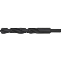 Loops 20.5 x 200mm HSS Roll Forged Blacksmith Drill Bit - Reduced Shank - 135mm Flute in Black