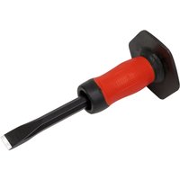 Loops Drop Forged Steel Cold Chisel with Safety Grip - 19mm x 250mm - Octagonal Shaft in Metallics