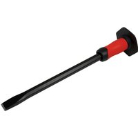 Loops Drop Forged Steel Cold Chisel with Safety Grip - 25mm x 450mm - Octagonal Shaft in Metallics