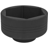 Loops 90mm Commercial 6 Point Impact Socket Bit - 1" Square Drive - Drop Forged Steel in Metallics