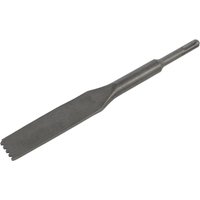 Loops 30 x 250mm Toothed Mortar Comb Chisel - SDS Plus Shank - Impact Demolition Steel in Metallics