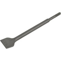 Loops 40 x 250mm Wide Cranked Impact Chisel - SDS Plus Shank - Demolition Hammer in Metallics