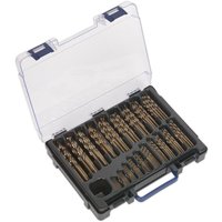 Loops 170 Piece Fully Ground HSS Cobalt Drill Bit Set- 1mm to 10mm - Split Point Tips