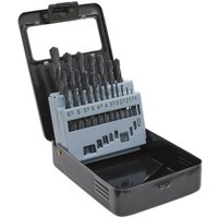 Loops 19 Piece Roll Forged HSS Drill Bit - 1mm to 10mm - 118 Degree Point Tip - Case
