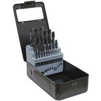 Loops 25 Piece Roll Forged HSS Drill Bit - 1mm to 13mm - 118 Degree Point Tip - Case