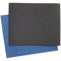 Loops 25 Pack Blue Twill Emery Sheet 230 x 280mm - Flexible & Tear Resistant - 80 Grit