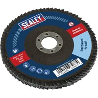 Loops 100mm Zirconium Flap Disc - 16mm Bore - Depressed Centre Disc - 40 Grit