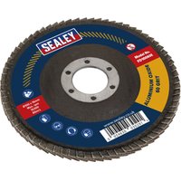 Loops 100mm Aluminium Oxide Flap Disc - 16mm Bore - Depressed Centre Disc - 60 Grit