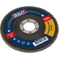 Loops 115mm Aluminium Oxide Flap Disc - 22mm Bore - Depressed Centre Disc - 60 Grit