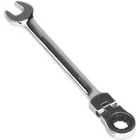 Loops 13mm Flexible Ratchet Combination Spanner - Flexible Ring Head - Chrome Vanadium