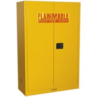 Loops Flammable Substance Storage Cabinet - 1095mm x 460mm x 1655mm - 3-Point Key Lock