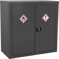 Loops CoSHH Substance Cabinet - 900 x 460 x 900mm - Two Doors - 2-Point Key Lock