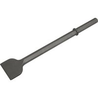 Loops 110 x 608mm Extra Wide Breaker Chisel - 1 & 1/8" Hex Shank - Impact Demolition in Metallics