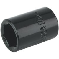 Loops 17mm Forged Impact Socket - 1/2 Inch Sq Drive - Chrome-Vanadium Wrench Socket
