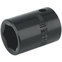 Loops 18mm Forged Impact Socket - 1/2 Inch Sq Drive - Chrome-Vanadium Wrench Socket
