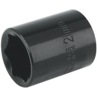 Loops 21mm Forged Impact Socket - 1/2 Inch Sq Drive - Chrome-Vanadium Wrench Socket