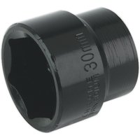 Loops 30mm Forged Impact Socket - 1/2 Inch Sq Drive - Chrome-Vanadium Wrench Socket
