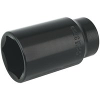 Loops 32mm Forged Deep Impact Socket - 1/2 Inch Sq Drive Chrome Vanadium Wrench Socket