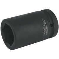 Loops 34mm Forged Deep Impact Socket - 1 Inch Sq Drive - Chromoly Wrench Socket