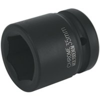 Loops 35mm Forged Impact Socket - 1 Inch Sq Drive - Chromoly Impact Wrench Socket