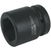 Loops 36mm Forged Impact Socket - 1 Inch Sq Drive - Chromoly Impact Wrench Socket