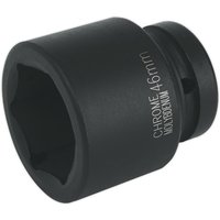 Loops 46mm Forged Impact Socket - 1 Inch Sq Drive - Chromoly Impact Wrench Socket