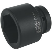 Loops 50mm Forged Impact Socket - 1 Inch Sq Drive - Chromoly Impact Wrench Socket