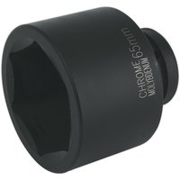 Loops 65mm Forged Impact Socket - 1 Inch Sq Drive - Chromoly Impact Wrench Socket