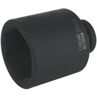 Loops 70mm Forged Deep Impact Socket - 1 Inch Sq Drive - Chromoly Wrench Socket