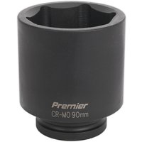 Loops 90mm Forged Deep Impact Socket - 1 Inch Sq Drive - Chromoly Wrench Socket