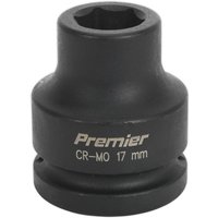 Loops 17mm Forged Impact Socket - 3/4 Inch Sq Drive - Chromoly Impact Wrench Socket