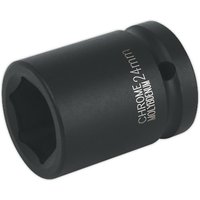 Loops 24mm Forged Impact Socket - 3/4 Inch Sq Drive - Chromoly Impact Wrench Socket