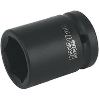 Loops 27mm Forged Impact Socket - 3/4 Inch Sq Drive - Chromoly Impact Wrench Socket