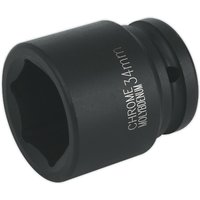 Loops 34mm Forged Impact Socket - 3/4 Inch Sq Drive - Chromoly Impact Wrench Socket