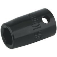 Loops 10mm Forged Impact Socket - 3/8 Inch Sq Drive - Chrome-Vanadium Wrench Socket